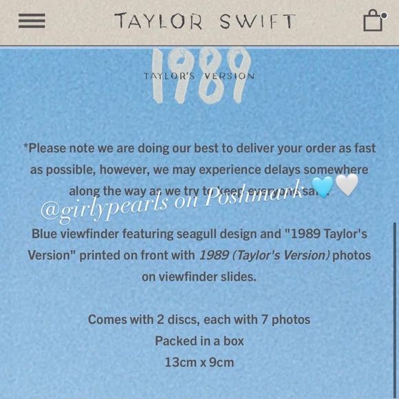 Official Taylor Swift Merch Viewfinder NEW - Picture 8 of 16